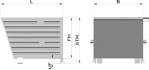 Stapelbehälter SB10-2 verzinkt 1000 mm x 800 mm x 900 mm